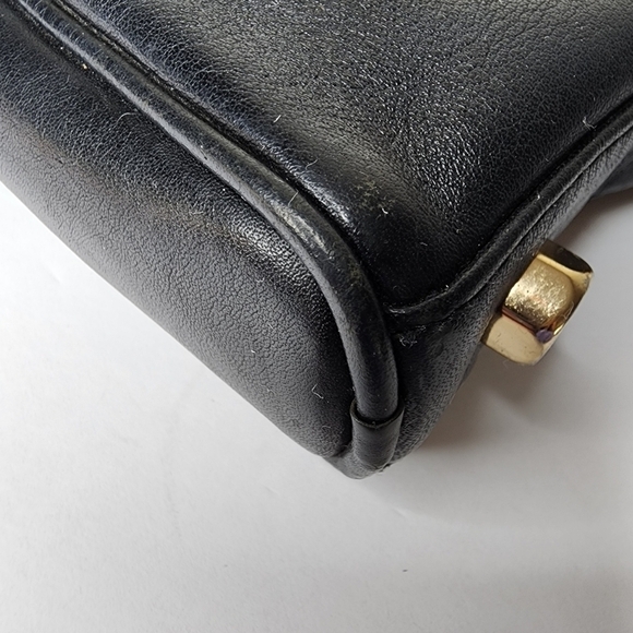 REBECCA MINKOFF Crossbody Mini MAC Black with Gold Chain Leather Purse - Picture 16 of 17